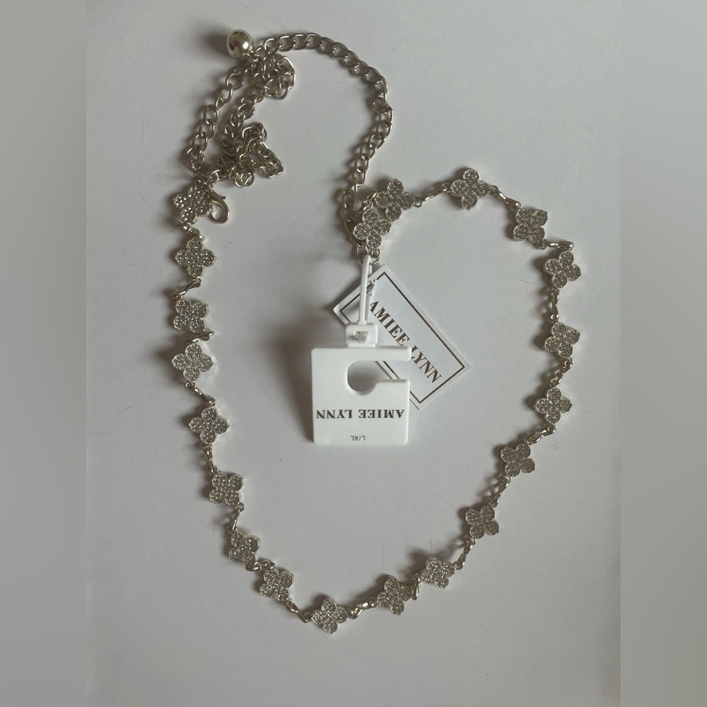 NEW AMIEE LYNN GOLD TONE  METAL CHAIN BELT  SIZE  L/XL